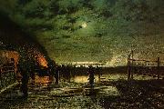 Atkinson Grimshaw In Peril painting